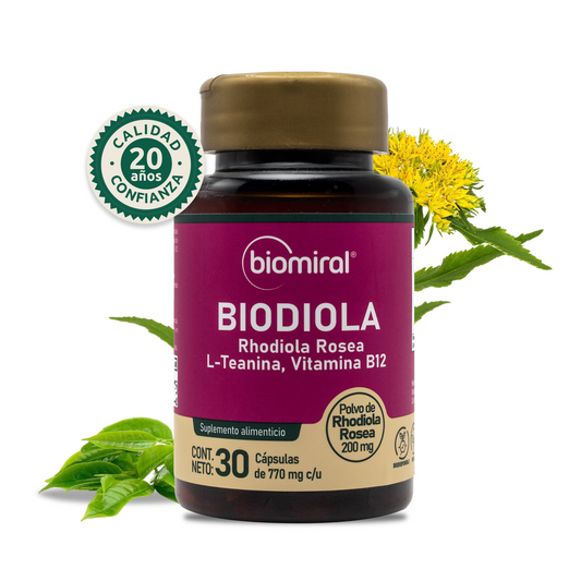 Biodiola Biomiral | Rhodiola rosea + L-Teanina