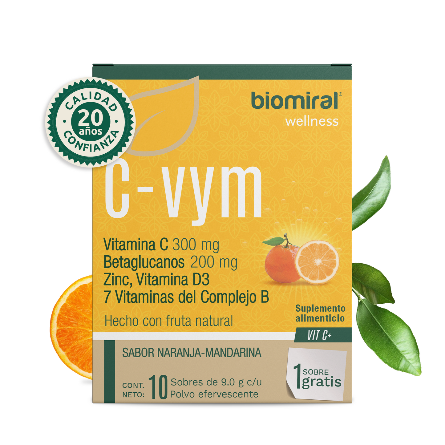 C-VYM | Vitamina C, Betaglucanos, Zinc, D3 y Complejo B