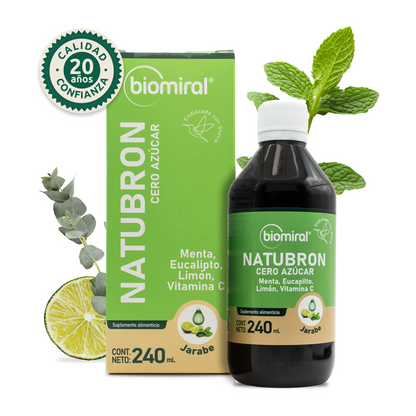 Natubron Cero Azúcar | Menta, Eucalipto, Limón y Vitamina C