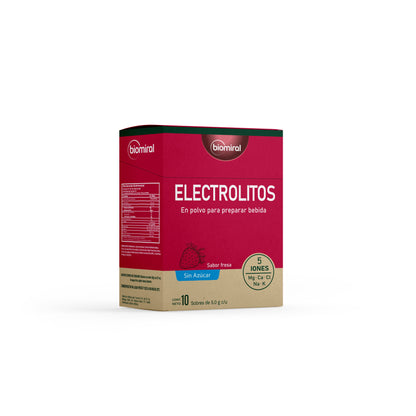 Electrolitos Biomiral | Potasio, Magnesio, Calcio y Sodio | Sin azúcar