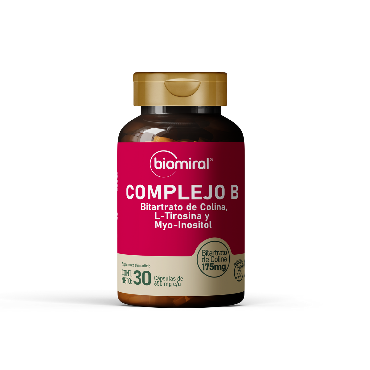 Complejo B con Colina, L-Tirosina y Myo-Inositol | Claridad y Enfoque